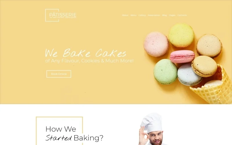 Patisserie – Cakery Responsive WordPress Theme