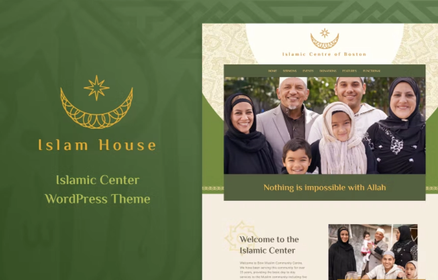 Islam House – Mosque and Religion WordPress Theme