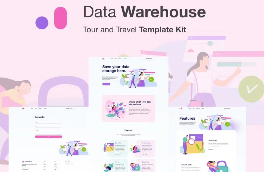 Stroranger – Data Warehouse Elementor Template