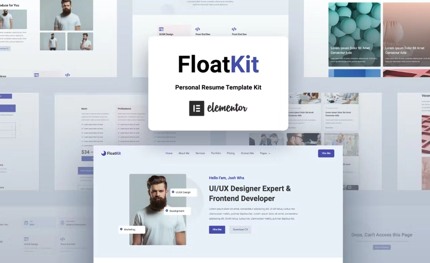 Float – Personal Resume Elementor Template Kit