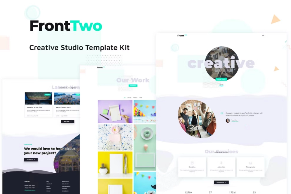FrontTwo – Creative Studio Template