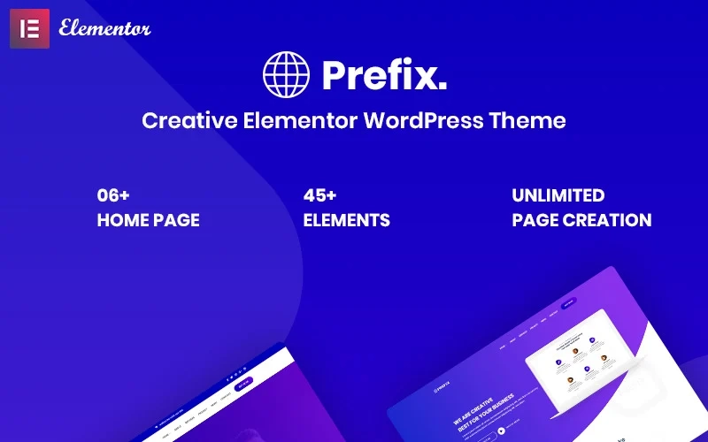 Prefix – Creative Responsive WordPress Theme