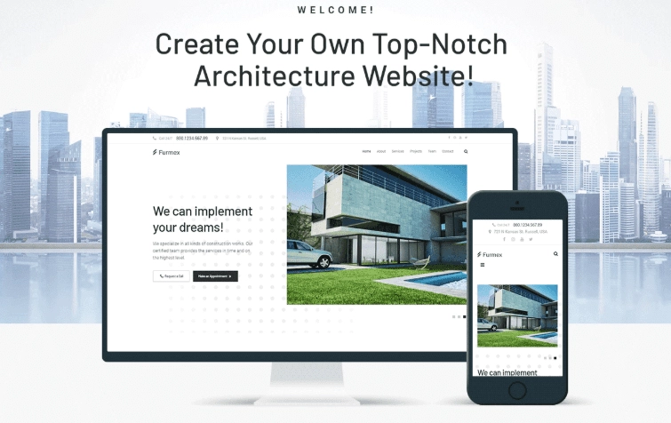 Furmex – Architecture Multipurpose Modern WordPress Elementor Theme