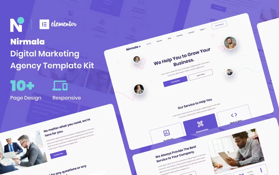 Nirmala – Digital Marketing Agency Elementor Template