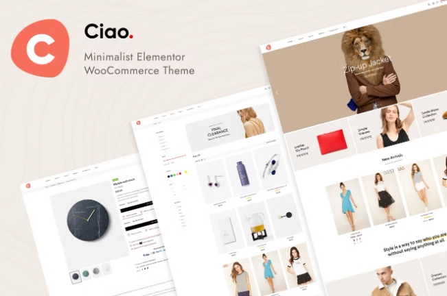 Ciao – Minimalist Elementor WooCommerce Theme
