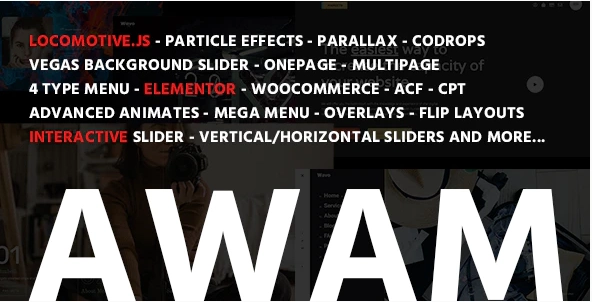 Awam – Creative Agency Portfolio Elementor WordPress Theme