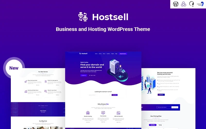 Hostsell – Business and Hosting Responsive WordPress Theme