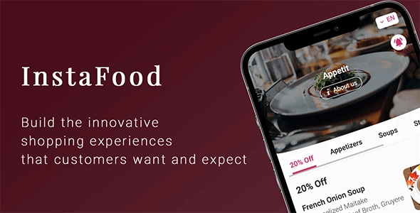 InstaFood - QR Menu, food delivery, pickup and dine-in