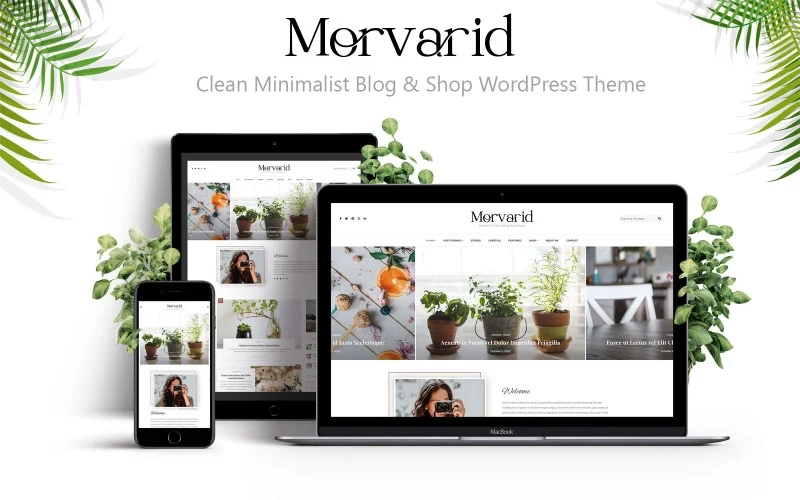Morvarid – Clean Minimalist Blog & Shop WordPress Theme