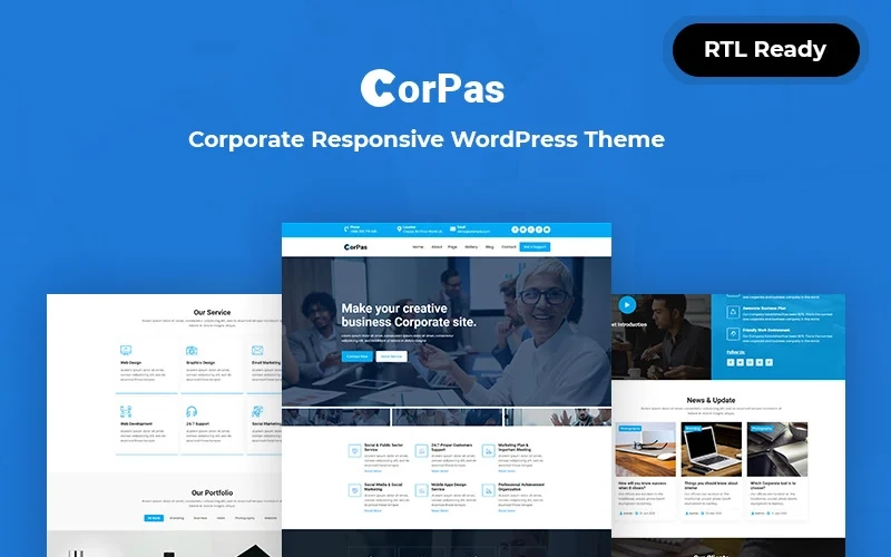 Corpas – Corporate Responsive WordPress Theme