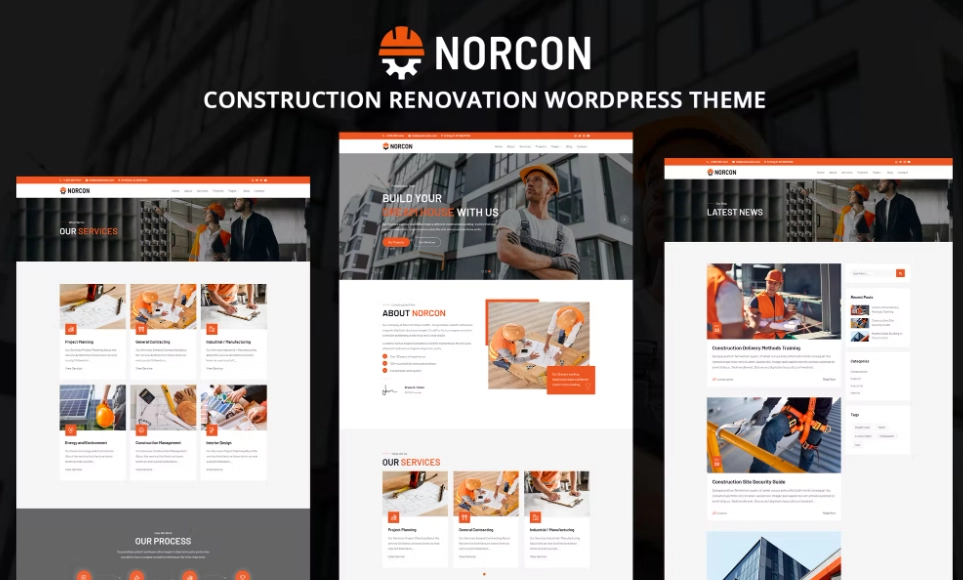 Norcon – Construction Renovation WordPress Theme