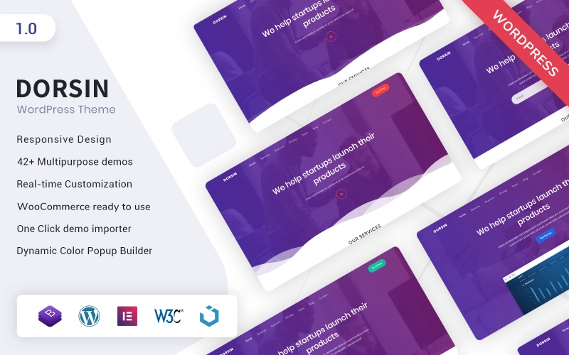 Dorsin – WordPress Landing Page Theme WordPress Theme
