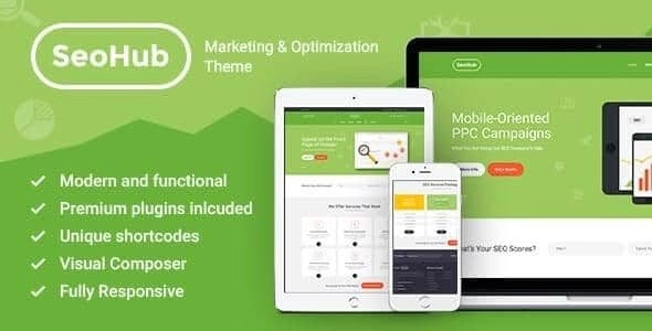 SEOHub – A Colorful SEO & Marketing Agency WordPress Theme