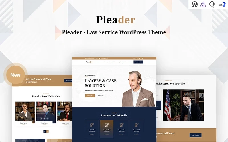 Pleader – Law Service Responsive WordPress Theme