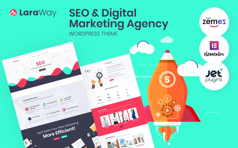 Laraway – SEO & Digital Marketing Agency WordPress Theme