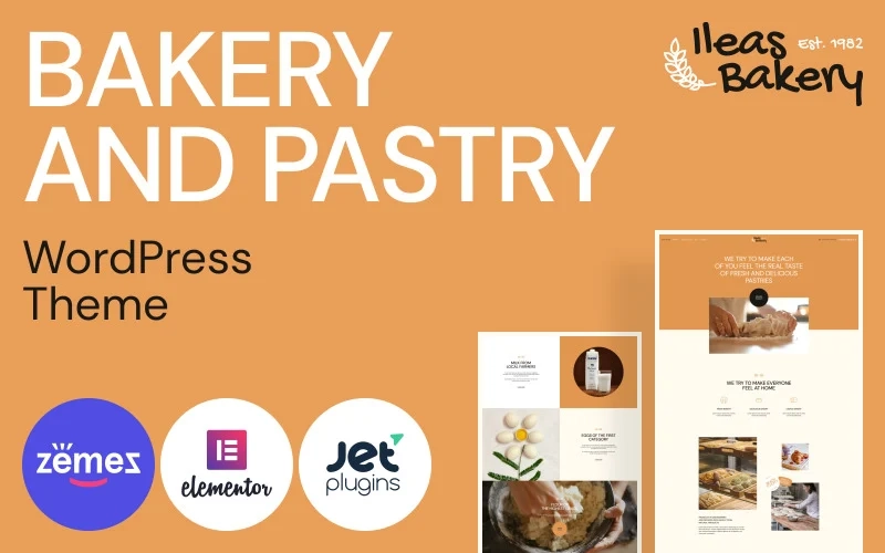Bakery and Pastry – Ileas Bakery WordPress Theme