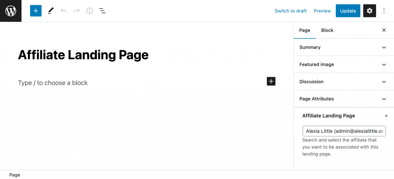 SliceWP Add-On - Affiliate Landing Pages