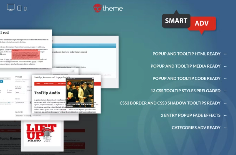 Smart ADV - Tooltips, Banners and Popups for WP