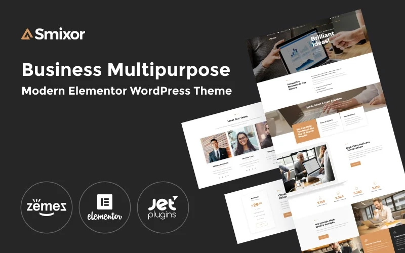 Smixor – Business Multipurpose Modern WordPress Elementor Theme WordPress Theme
