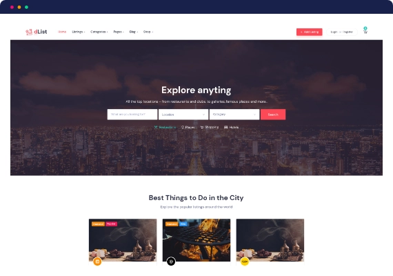 Directorist dList – WordPress Theme for Business Directory Listing