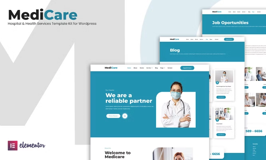 MediCare – Hospital & Health Service Elementor Template