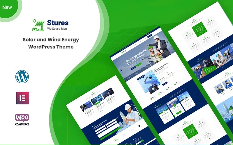 Stures – Solar and Wind Energy Responsive WordPress Theme