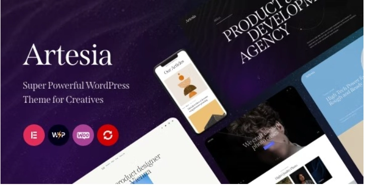 Artesia – WordPress Theme for Creatives