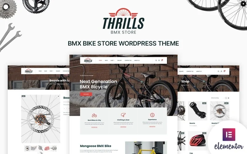 Thrills – Bicycle & Bike Shop WordPress Theme