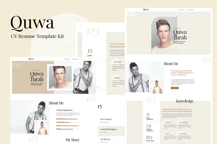 Quwa – CV Resume Template