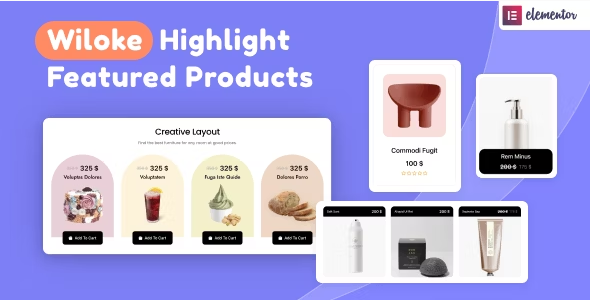 Wiloke Highlight Featured Products for Elementor