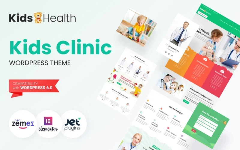 KidsHealth – Kids Clinic WordPress Theme