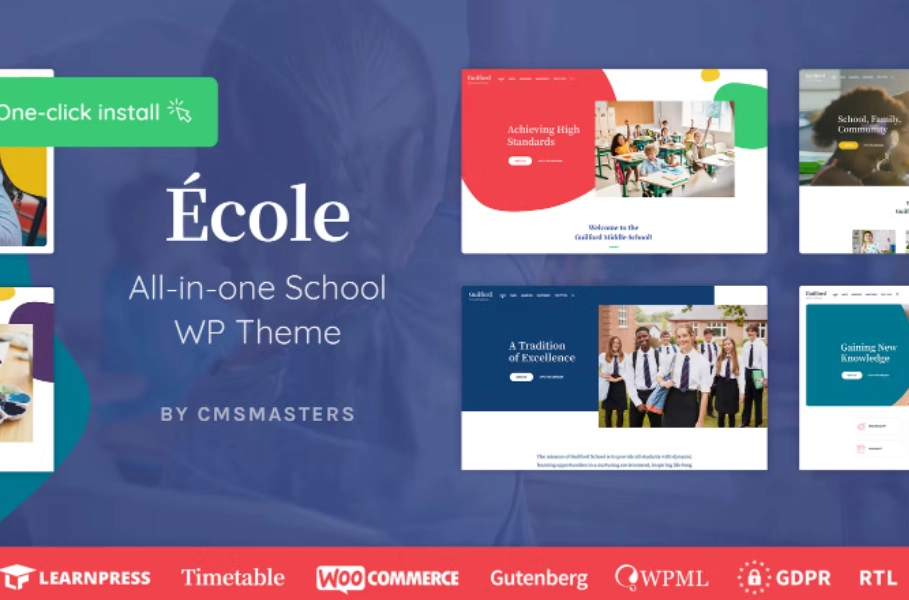 Ecole – Education & School WordPress Theme
