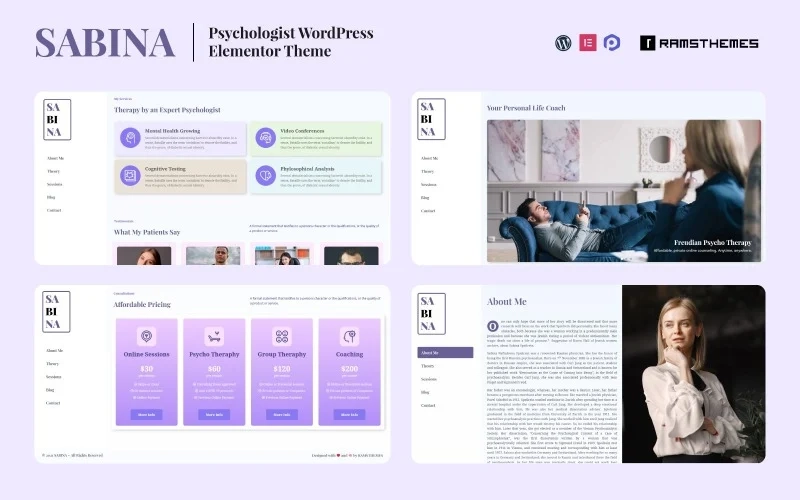 SABINA – Psychologist WordPress Theme