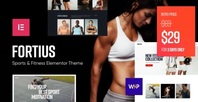 Fortius – Sports & Fitness Elementor WordPress Theme