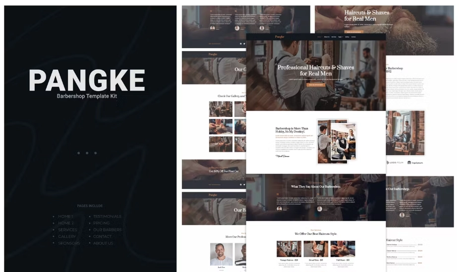 Pangke – Barbershop Template