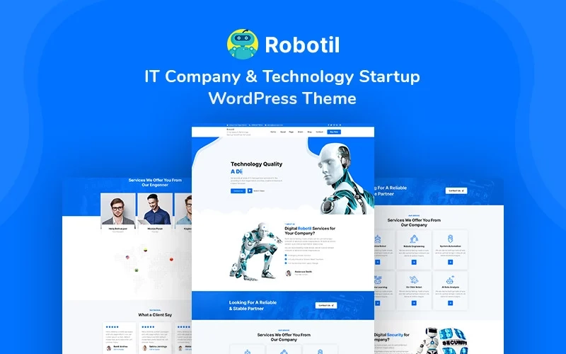 Robotil – IT Company & Technology Startup WordPress Theme