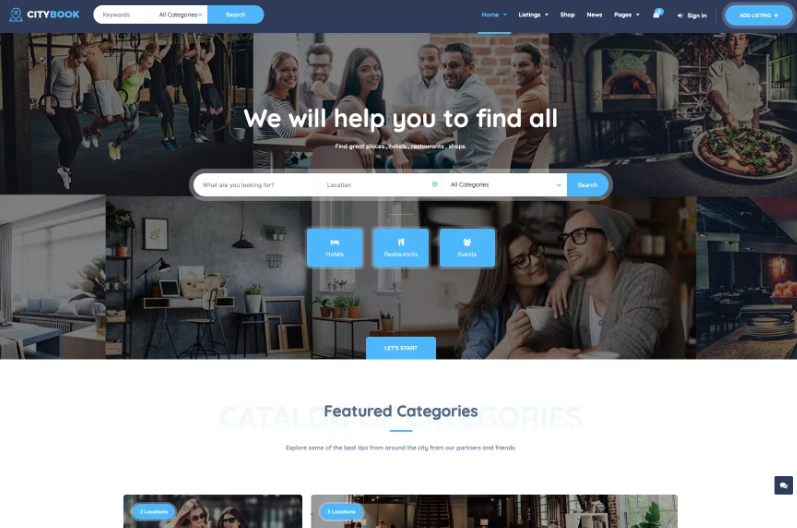CityBook – Directory & Listing WordPress Theme