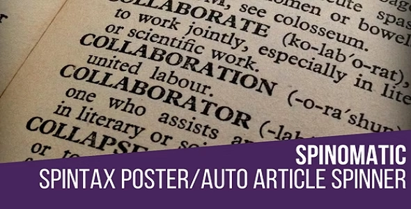 Spinomatic Spintax Automatic Post Generator