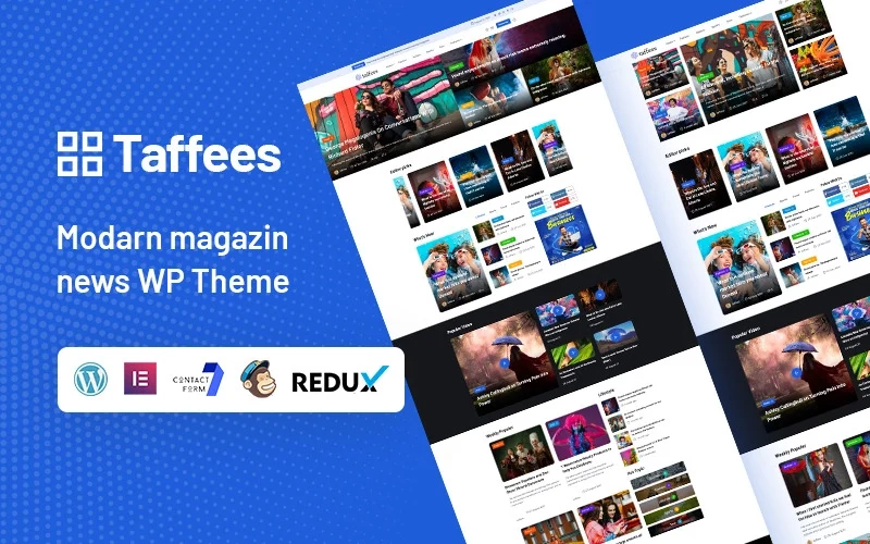Taffees – Modern Magazine WordPress Theme