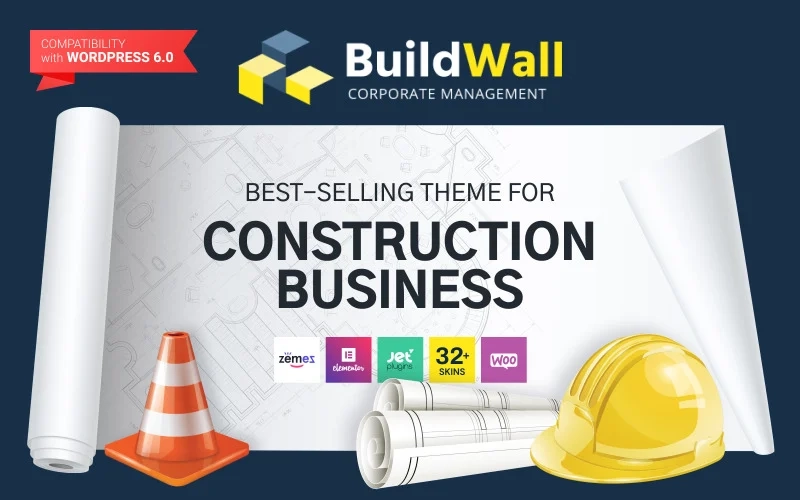 BuildWall – Construction Company Multipurpose WordPress Theme