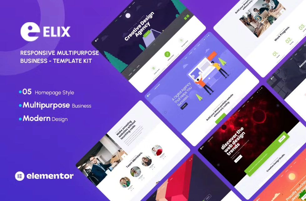 Elix – Responsive Multipurpose Creative Business Template