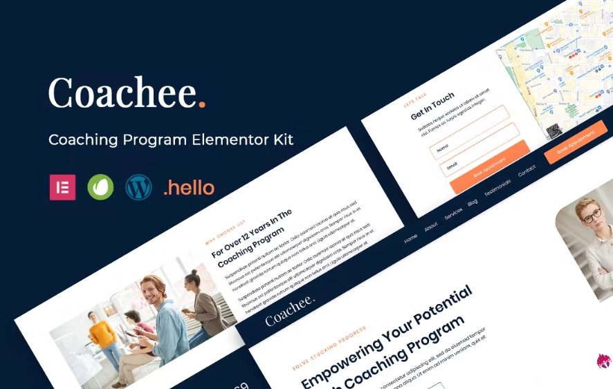 Coachee – Coaching Program Elementor Template