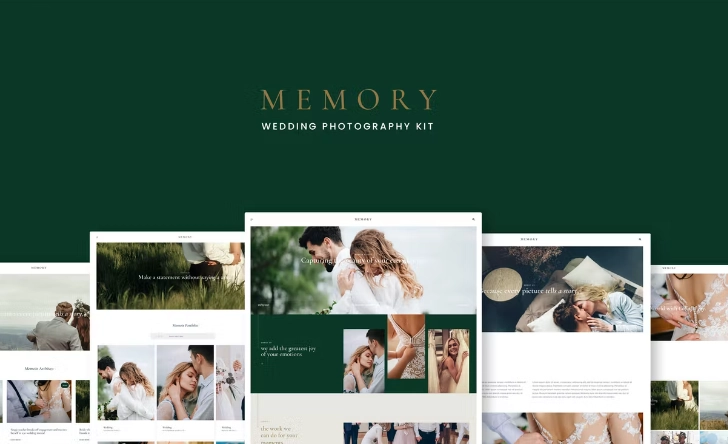 Memory – Wedding Photography Elementor Template