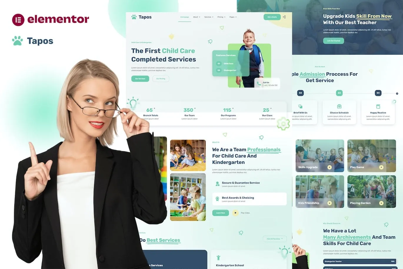 Tapos – Child Care & Kindergarten Elementor Template