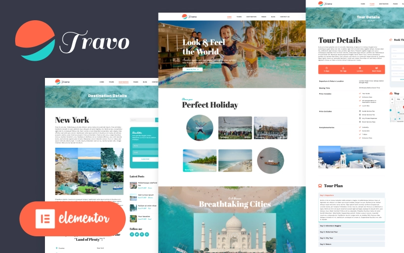 Travo – Travel & Tourism Elementor Wordpress Theme WordPress Theme