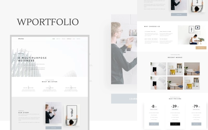 WPortfolio – Minimalist Multipurpose WordPress Theme