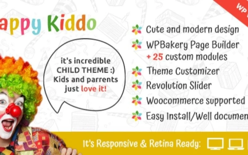 Happy Kiddo – Multipurpose Kids WordPress Theme