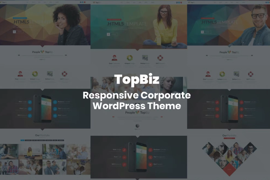TopBiz – Responsive Corporate WordPress Theme