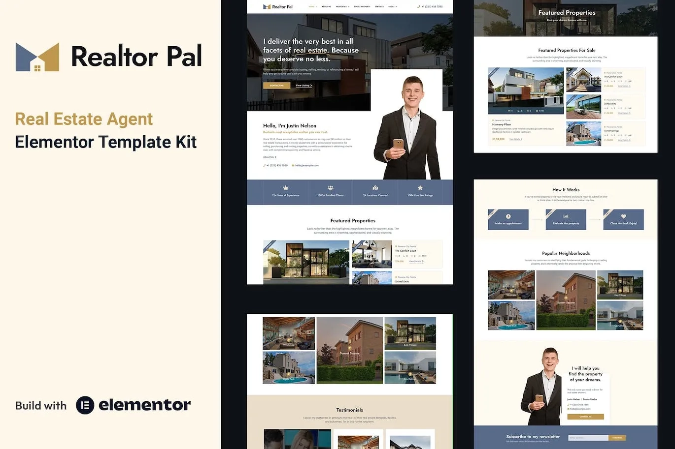 Realtor Pal – Real Estate Agent Elementor Pro Template