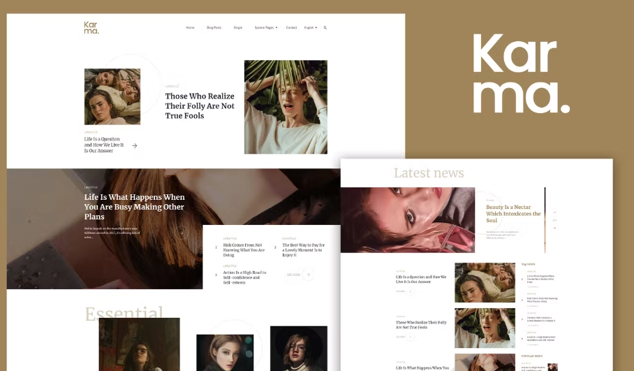 Karma – Blog & Magazine Elementor Template